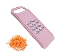 Carrot Grater, Vegetable Grater, Manual Carrot Slicer, Cabbage Shredder, Convenient Plastic Grater for Carrot Vegetable Onion Cabbage Potato Cucumber, Handheld Stainless Steel Blade Pink