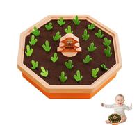 Carrot Harvest Game - Carrot Game Wooden | Memory Gamie Radishes | Radish Pulling Toy, Shape Sorting Matching Puzzle For Memory Gamne And Fine Motor Skill Giifts