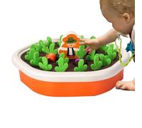 Carrot Harvesting Toys - Root Growing Playset, Educational Memory Game, Colour Sorting Vegetable Toy, Planting and Harvesting Activity, Pre-School Development Skills Builder,
