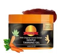 Carrot Intensive Tanning Gel 150 g, Tan Accelerator with Carrot Oil, Browning Tan Accelerator, Sunbed Tanning Accelerator, Natural Tan-Boosting Sunbed Cream, Non-greasy, For Moisture & Hydration