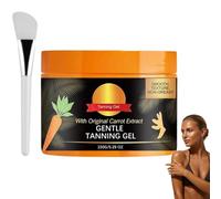 Carrot Intensive Tanning Gel, 150g Sunbed Tanning Accelerator Lotion, Sunbed Cream Accelerator with Coconut Oil, Vitamin A & E, Tan Accelerator for Sunbed & Outdoor Sun, Sunscreen without SPF (1Set)