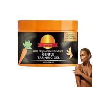 Carrot Intensive Tanning Gel, 150g Sunbed Tanning Accelerator Lotion, Sunbed Cream Accelerator with Coconut Oil, Vitamin A & E, Tan Accelerator for Sunbed & Outdoor Sun, Sunscreen without SPF (1PC)