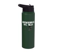 Carrot is All Black Humor, the Good Times are Over Stainless Steel Insulated Water Bottle