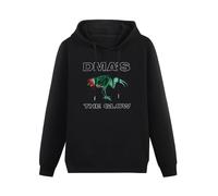 carrot Lover Men's Long Sleeve Dma'S The Glow Hoody Sweatershirt Black 3XL