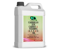 Carrot Oil | No SPF | Accelerates tanning | Ideal Body Oil for Dry Skin Carrot Face Oil Carrot Seed Oil for Sun Damage Skin Rich in Beta Carotene Vitamin E Best Massage Oil 5 Litre