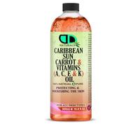 Carrot Oil | No SPF | Accelerates tanning | Ideal Body Oil for Dry Skin Carrot Face Oil Carrot Seed Oil for Sun Damage Skin Rich in Beta Carotene Vitamin E Best Massage Oil (500ml Cap)