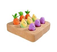 Carrot Patch Dog Toy Plush Relief Slow Feeder Pad | Carrot Sniffing Mat for Dogs for Pet Kitten Small Medium Large Breeds Home Travel Indoor Outdoor Play Boredom