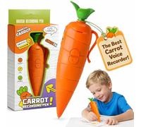 Carrot Pen, Carrot Recorder Pens, Device Recordable Gifts Merch That Records Audio, Multi-Function Voice Recording Pen with Ballpoint Writing Tool, Fun & Creative Gifts(3PCS)