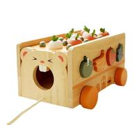 Carrot Picking Game with Wooden Shape Sorter Matching Puzzle for Sorting Wooden Shapes | Classification of Matching Puzzle Toys | Harvest Game