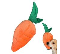 Carrot Plush Dog Toy - Squeaky Teething | 29cm Interactive Chew Game | Fun Carrot Shape, Sturdy Soft Fabric, Encourages Healthy Chewing, For Fetch & Tug, Puppy Teething & Play, Home Crate Kennel