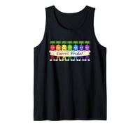 Carrot Pride Rainbow Vegetable Garden Funny LGBT Design Tank Top