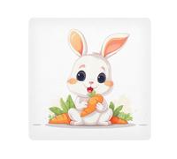 Carrot Rabbit Camera Wrap Cloth, Squares Magic Self-Adhesive Cloth for Lens Camera Anti-Scratch Lens Protector Makeup Wrap Cloth Bag 13.8" x 13.8"