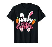 Carrot & Rabbit Happy Easter Tee Bunny Adult Kids Toddlers T-Shirt