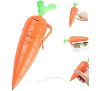 Carrot Recorder Pen, 60-Second Voice Recorder with Playback & Audio Recorder Pen Cute Shaped Recorder Device Smooth Writing Ballpoint Pen Fun & Creative Gift for Kids Students Teachers