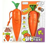 Carrot Recorder Pen Toy, Carrots Dictaphone Voice Recorder & Writing Ballpoint Pens, 60-Second Voice Recorder With Playback & Audio, Fun Creative Gift For Kids Students Teachers(1pcs)