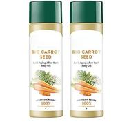 Carrot Seed Anti-Ageing After-Bath Body Oil - 120ml (Pack of 2) | Prevents Fine Lines & Wrinkles | Smooths & Brightens Skin | 100% Botanical Extracts | Suitable for All Skin Types