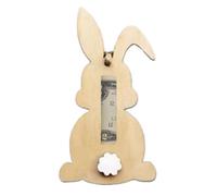 Carrot Shaped Coin Purse, Card Holder, Easter Basket Decorations - Funny Festive Creative Easter Coin Purse Easter Decorations for Banknotes, Cash for Adults, Wood Color Rabbit, Se référer au