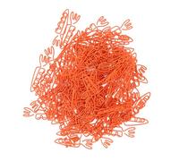 Carrot Shaped Cute Paper Clips Non Slip Design Portable Metal Funny Paperclips for Organizing Files Home School Office Use