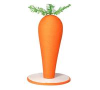 - Carrot-shaped vertical scratching toy, robust for cats, for indoor animals, playtime in the living room, floor area for pets and kittens