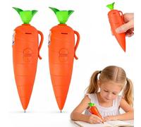 Carrot-Shaped Voice Recorder, 2Pcs Carrot Recorder Pen, 60-Second Carrot Pen with Playback & Audio, Cute Carrots Easter Pens, Fun Creative Easter Gifts for Kids Students (2pc)