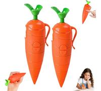 Carrot-Shaped Voice Recorder, 60 Second Carrot Recorders Pen Toy with Playback & Audio, Cute Carrots Recorder Pen Smooth Writing Ballpoint Pens, Fun Easter Gift for Kids Students Teachers (2a)
