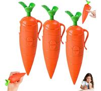 Carrot-Shaped Voice Recorder, 60 Second Carrot Recorders Pen Toy with Playback & Audio, Cute Carrots Recorder Pen Smooth Writing Ballpoint Pens, Fun Easter Gift for Kids Students Teachers (3a)