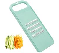 Carrot Shredder Carrot Grater Vegetable Grater Cabbage Shredder Julienne Slicer Julienne Cutter for Kitchen Stainless Steel Blades for Carrots Potatoes Cucumbers Cheese Salad Slicer (Nordic Green)
