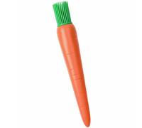 Carrot Silicone Basting Brush for Kitchen Prep and BBQ Grilling | PP and Silicone Build, Heat-safe Bristles, Easy Cleaning, Orange Carrot Look for Pastry and Grill Grates