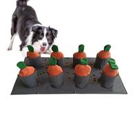 Carrot Snuffle Mat For Dogs, Non-Slip Carrot Patch Dog Toy, Fun Interactive Dog Toys For Pet Stress Relief, Happy Carrot Garden For Dogs