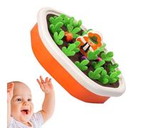 Carrot Sorting Memory Toy - Vegetable Picking Color Game, Wooden Sensory Garden Puzzle, Harvest Play Tool | Early Learning Activity for toddlerr, Brain Focus Trainer, Fine Movement Builder, Preschool