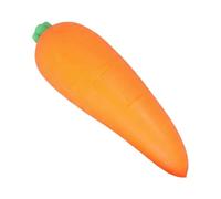 Carrot Squish - Stress Relief Toy for Daily Calm | Soft Rubber Food Inspired Squeeze Fidget with Elastic Compression Feel and Hand Action plus Desk Friendly Design for Home Office School