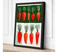 Carrot Studies Botanical Canvas Wall Art Print 18x12 Inch (46 x 30 cm)