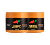 Carrot Tanning Gel, Carrot Intensive Tanning Gel, Tan Accelerator for Sun with Coconut Oil and Vitamin A & E, Sunbed Tanning Accelerator, Sunscreen without SPF, for Outdoor Sunlight (2PC, 100g)