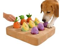 Carrot Toy for Dog Feeding Plush Relief Slow Feeder | Carrot Sniffing Mat for Dogs for Pet Kitten Small Medium Large Breeds Home Travel Indoor Outdoor Play Boredom