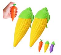 Carrot Voice Recorder Pen, 60-Second Playback & Ballpoint Pen, Learning Writing Tool for Kids, Classroom Homework Aid, Teacher Gifts, Creative Toy for Students (Corn*2)