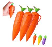 Carrot Voice Recorder Pen, 60-Second Playback & Ballpoint Pen, Learning Writing Tool for Kids, Classroom Homework Aid, Teacher Gifts, Creative Toy for Students (Carrot *3)