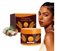 Carroten Intensive Tanning Gel - Dark Brown Sun Accelerator Cream for Outdoor & Sunbeds - 150 g