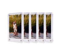 Carroterr Acrylic Fridge Magnetic Frame, Double Sided Refrigerator Magnet Picture Frame, Clear Frameless Display Frame, for Fujifilm Instax Mini