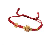 Carroterr Chinese Year of the Horse Red String Bracelet, Red Rope Woven String Bracelet for Women Men Adjustable Horse Charm Bangle Bracelets, Chinese Animal Lucky Feng Shui Jewelry Gifts
