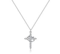 Carroterr cross necklace with crown for women, Diamond Cross Necklace, Rotatable Crown Cross Pendant Necklace, Simple Gold Cross Pendant Necklace Cute Tiny Gold Jewelry