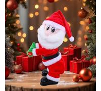 Carroterr Jolly Twerking Santa Claus, Soft Plush Stuffed Doll Interactive Dancing Santa Claus Figurine, Music Singing Animated Xmas Plush Wiggle Hip santa's, Funny Gift Home Decorations