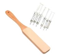 Carroterr Long Leather Paddle Strop for Knife Sharpening, Double-Sided Leather Strop with Diamond Polishing Compounds