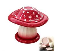 Carroterr Mushroom Fruit Bowl Ceramic Tableware, Handcrafted Bowl, Plate,Cup and Saucer Ensemble Oven, Cute Home Decor Mug for Women for Everyday Dining,Desserts and Breakfast