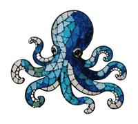 Carroterr Octopus Mosaic Kit, 3D Ocean Animal Special Shape Mosaic Art Kits, Handmade Ocean Themed Stained Acrylic Kits, DIY Sea Creatures Art Kit for Beginners, Oceans Decor Gift