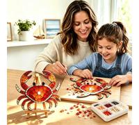 Carroterr Octopus Mosaic Kit, 3D Ocean Animal Special Shape Mosaic Art Kits, Handmade Ocean Themed Stained Acrylic Kits, DIY Sea Creatures Art Kit for Beginners, Oceans Decor Gift