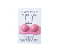 Carroterr Rude Best Friend Birthday Card, Funny Bra Birthday Card for Bestie, Humorous Pocket Hug for Women Friendship, A Good Friend Is Like A Bra Hilarious Friendship Card for Women