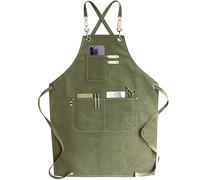 carrotez Chef Apron, Waterdrop Resistant Cotton Canvas Cross Back Adjustable Apron, M-XXL