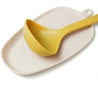 Carrotez Large Silicone Spoon Rest for Stove Top - Unbreakable Heat Resistant Silicone Utensil Rest for Kitchen Countertop - Oversized Wide Non-Scratch Spoon Holder for Camping - Ivory