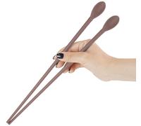 Carrotez Silicone Cooking Chopsticks, Long (12 inch) Reusable Chopsticks for Cooking, Heat Resistant, Non-Scratch, Gentle on Cookware, 1 pair - Milk Cocoa