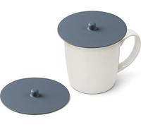 Carrotez Silicone Cup Cover Lids, 4.3 Inch, 2 Pack - Blue